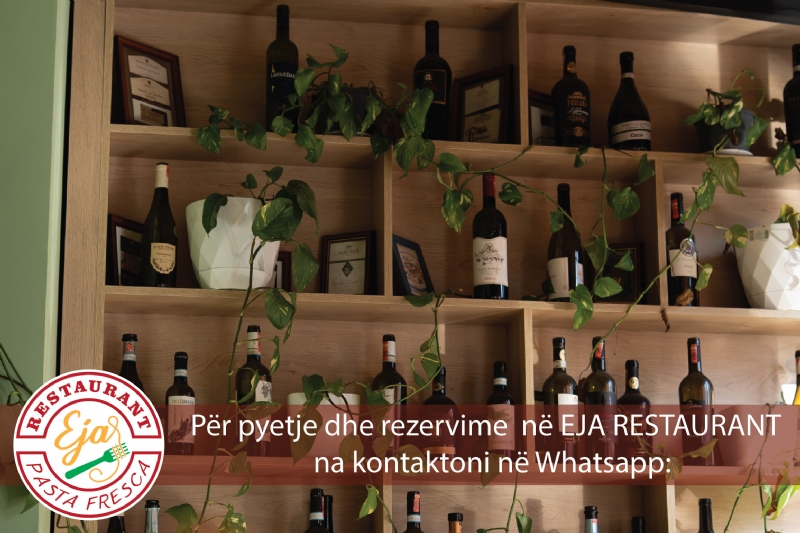 EJA Restaurant, reserve table Italian cuisine Tirana Albania, prenota tavolo cucina italiana autentica Tirana, rezervim tavoline restorant italian Tirane qender, book authentic dinner Tirana Albania, dinner reservation Tirana